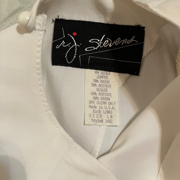 Made in USA! R.J. STEVENS Vintage Blouse Shoulder Pads 90s - Picture 2 of 4